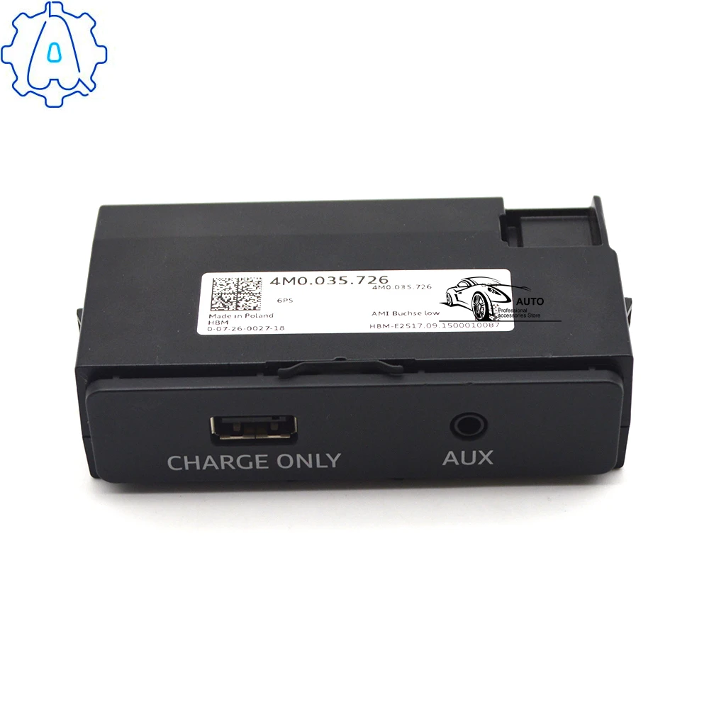 

For Audi A4 Q7 R8 Charge Only And AUX Smartphone External Interface 4M0 035 726 4M0035726