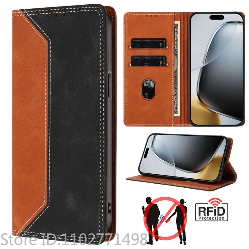 Luxury Wallet Flip Cover Phone Case - Magnetic Shockproof Leather