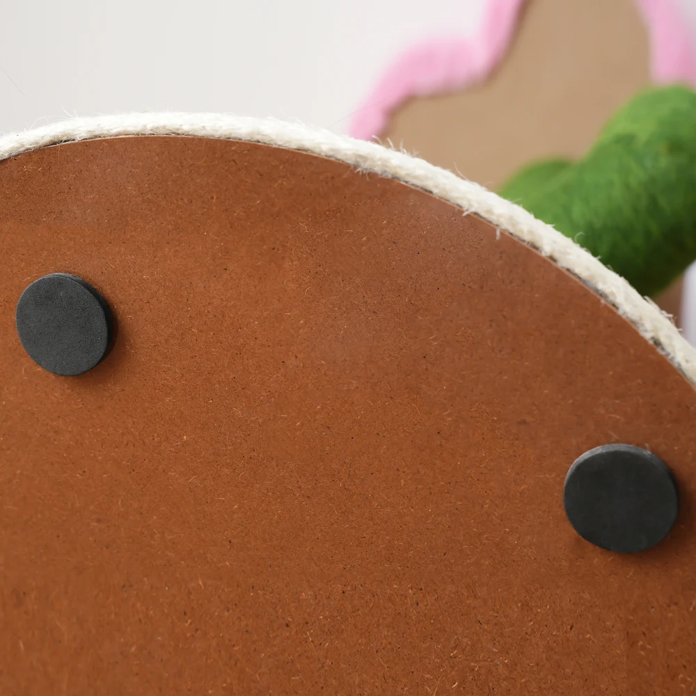 Kratzbaum in Kaktusform – 90 cm hoher Kratzbaum mit verdickten Sisal-Stängeln und Kipp-Schutz, Katzen-Kratzsäule – Detail 12