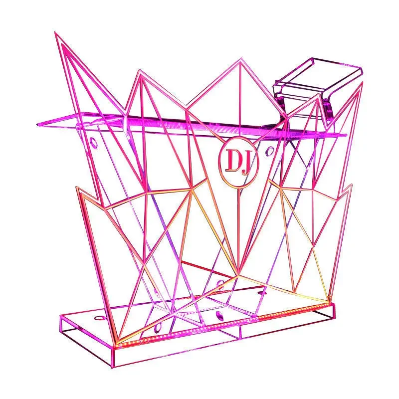 Bar furniture dj table playing table KTV private room glowing led player performance bar black box tuning atmosphere disc