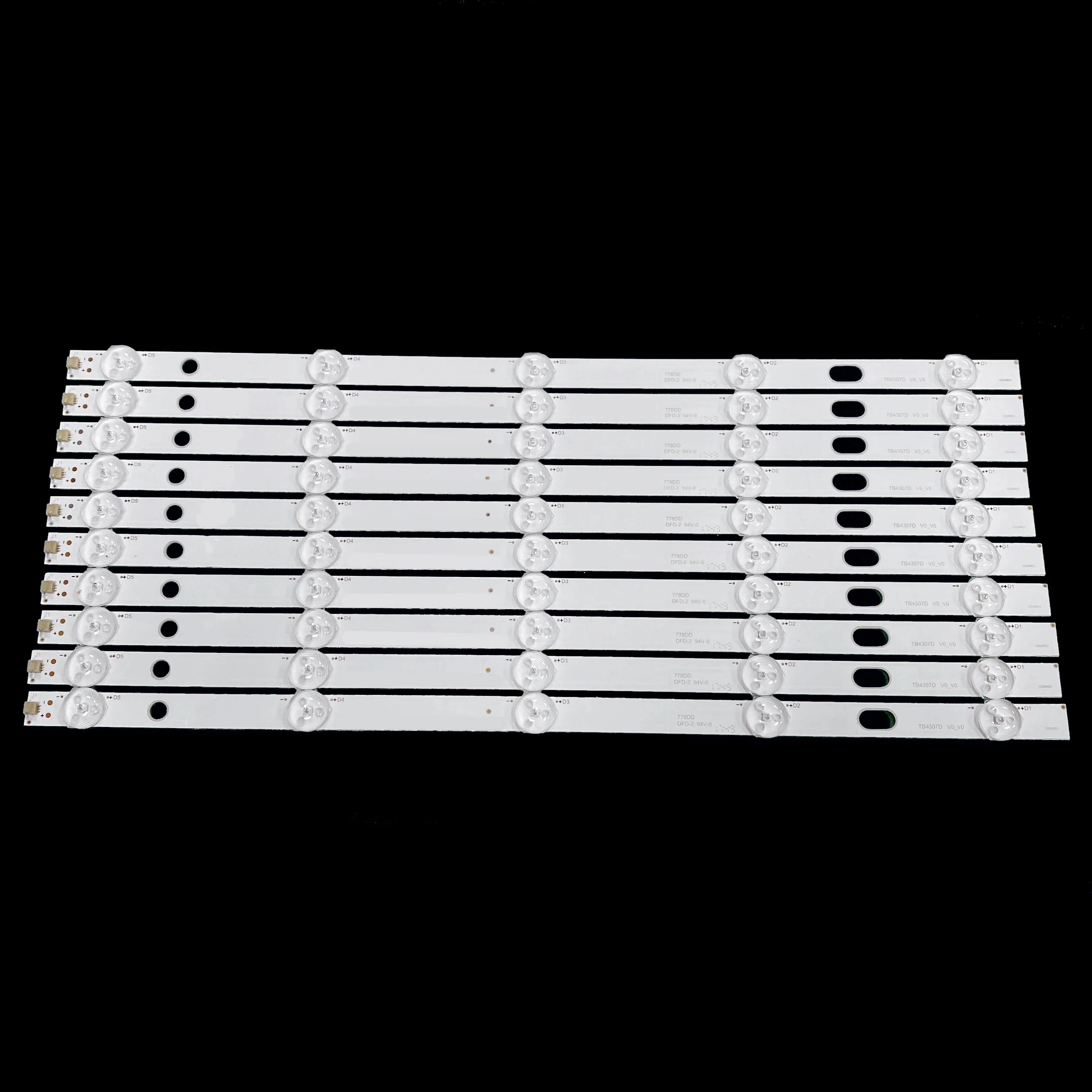 LED Backlight strip for TB4307D V0_00 MT43W-267C3 EX-43S04E01-2B753 MT43W led strip clips led strip cable led strip connector