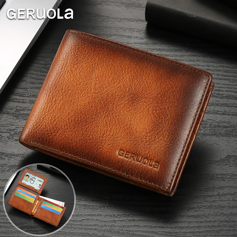 Bestseller Short Leather Wallet with RFID Blocking Technology