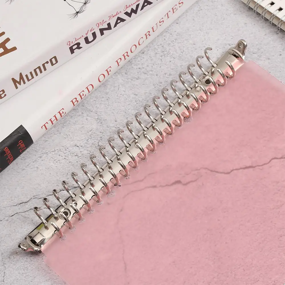 A4/B5/A5/A6/A7 Refillable Metal Spiral Rings Binder Clip Loose-leaf File Folder Binder Clip Notebook Accessory Office Supplies metal ring binder metal binder ring notebook accessories book binding supplies loose leaf binder clips binder clip