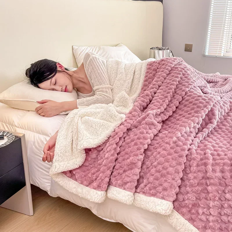 

Winter Plush Blanket Warm Super Soft Adult Blankets Bed Sofa Cover Luxury Fluffy Throw Blanket Bedroom Couch Kids Bedspread 담요