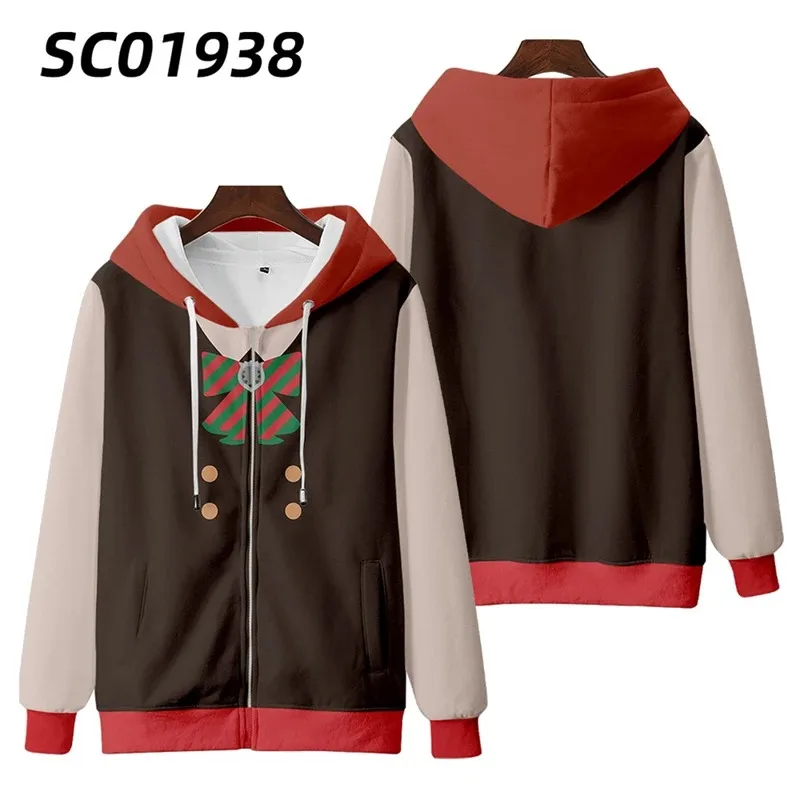 Uma Musume Pretty Derby 3D Print Zip Up Women/Men Hoodie Sweatshirt Streetwear Hip Hop Cosplay Zipper Hooded Jacket Outerwear