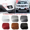 Car Front Bumper Tow Hook Cover Cap Trailer Hauling Eye Cover Lid For Nissan X-Trail XTrail T32 Rogue 2014 2015 2016 1