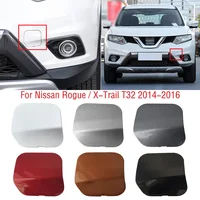 Car Front Bumper Tow Hook Cover Cap Trailer Hauling Eye Cover Lid For Nissan X-Trail XTrail T32 Rogue 2014 2015 2016 1