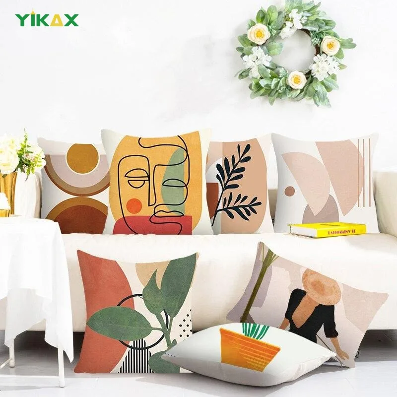 

Cushion Cover 60X60cm Decorative Cushions for Living Room Mandala Artistic Geometry Pillow Case Polyester Home Decoration 45x45