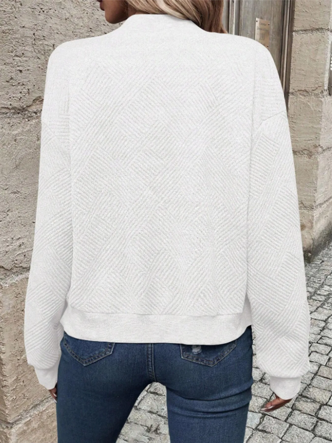 أزياء الملابس النسائية للتجارة الخارجية عبر الحدود وسترة نسائية غير رسمية على طراز سحاب من أوروبا وأمريكا وجنوب شرق آسيا