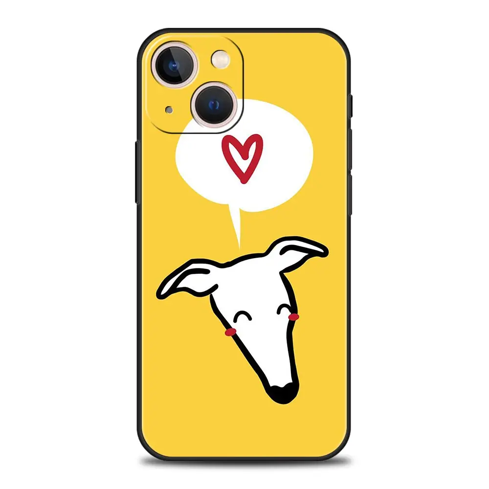 Galgo Greyhound Luxury Soft TPU Black Phone Case