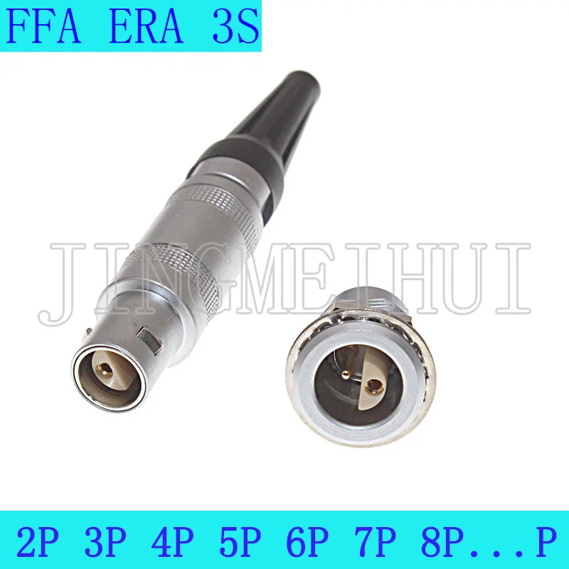 

FFA ERA 3S 1 2 3 4 5 6 7Pin Aviation Circular Push-pull Self-locking Precision Connector Half-moon Plug Socket Antenna RF Cable