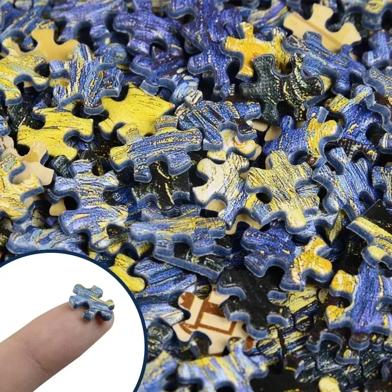 10*15cm 150 Pieces Mini Jigsaw Puzzles Adults Kids Wheatfield Van Gogh Plant Series Painting Capsule Tube Intelligent Game Toys 6