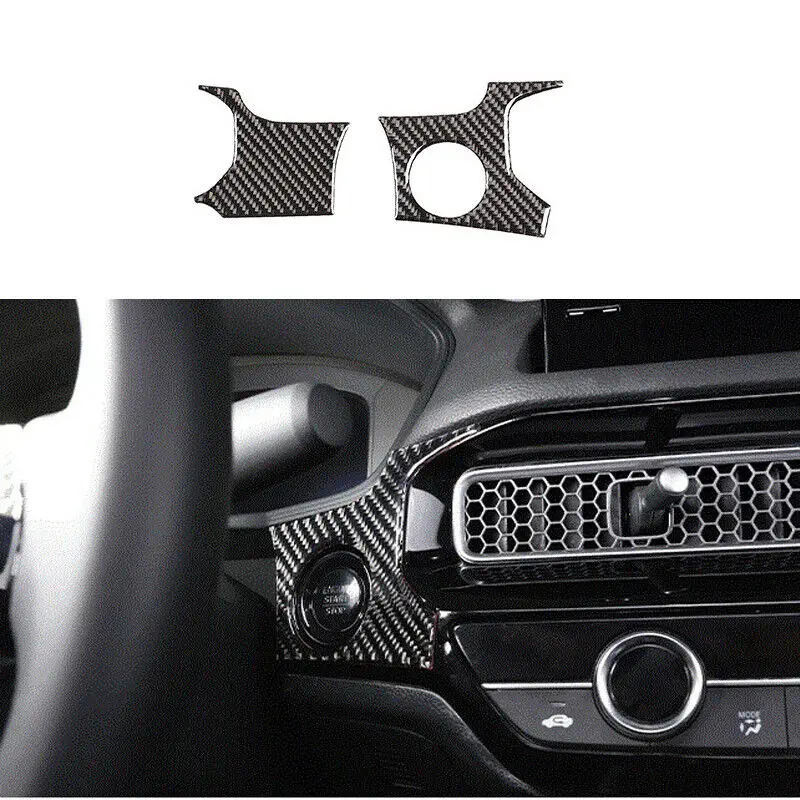 

2 шт., отделка панели из углеродного волокна для автомобилей Honda Civic 11-2022