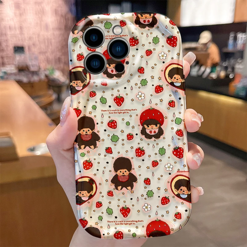 Strawberry Hat Print Phone Case by M-Monchhichis