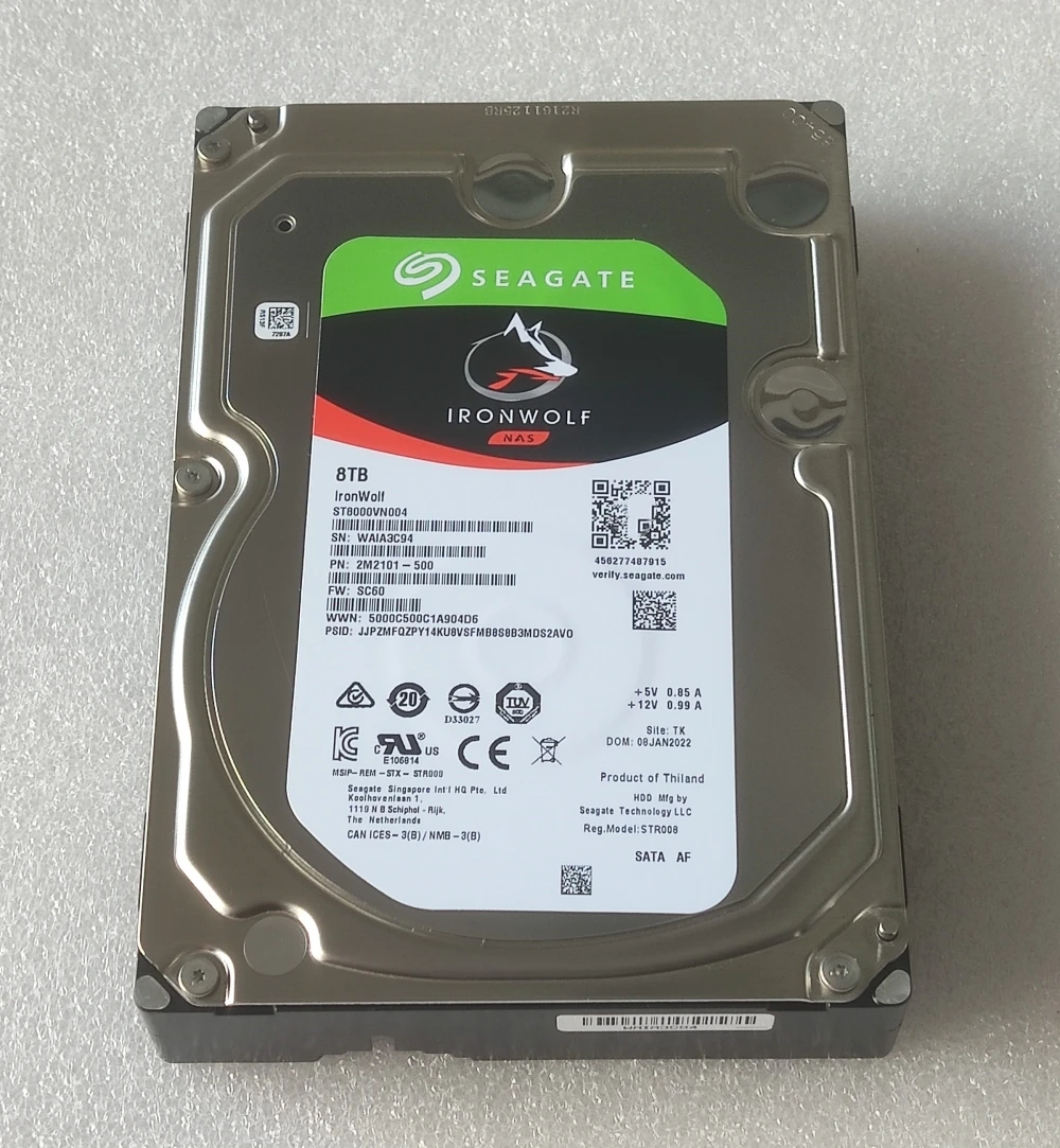 네트워크 부착 수납함 하드 드라이브 아이언울프 ST8000VN004 HDD 3.5 인치 디스크 SATA3 7200rpm 6 GB/S N  - G마켓 모바일