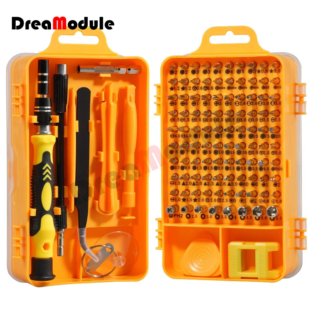 

Mini Screwdriver Set Magnetic 115 in 1 Electronic Repair Tool Kit Small Impact Screw Driver Set Computer Repair Kit with Case