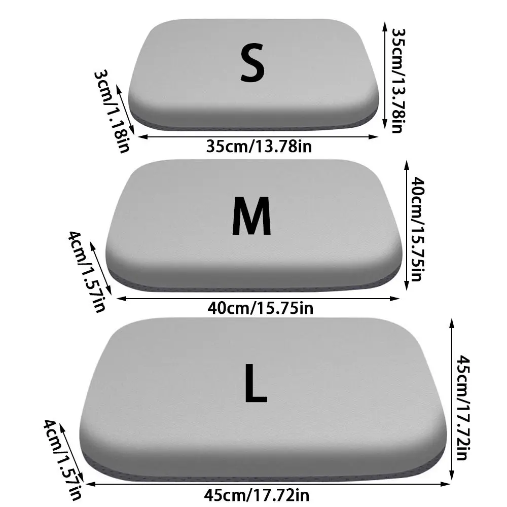 Durable 4cm Thick Seat Cushion Memory Foam Breathable Car Seat Pad Ultra Soft Rebound Anti-Slip Waist Cushion Office Chair Pad
