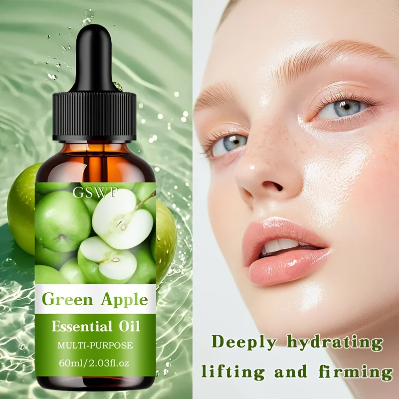 Green Apple Essential Oil - Deep Hydration & Lift for Hair, Face, and Nails