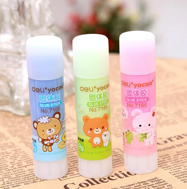 Solid Glue Sticks Cute School Supplies White Washable High Viscosity Solid  - China Office Supply, Stationery Glue Sticks