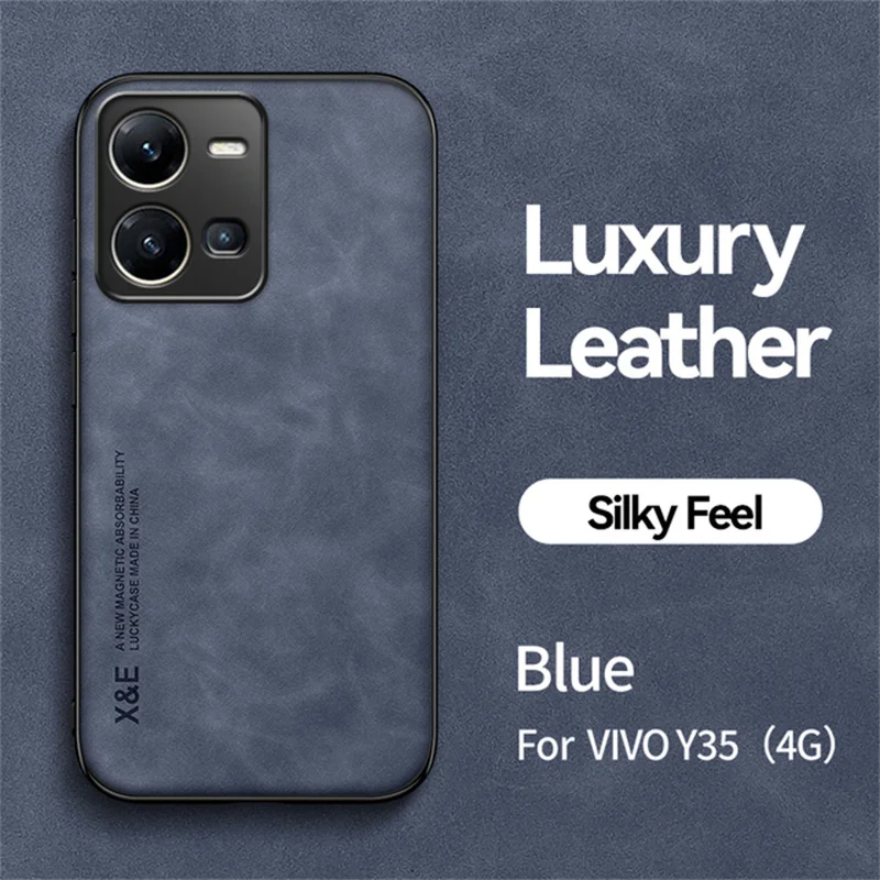 Leather Back Case with Metal Plate Holder and Magnetic Car Mount Compatibility