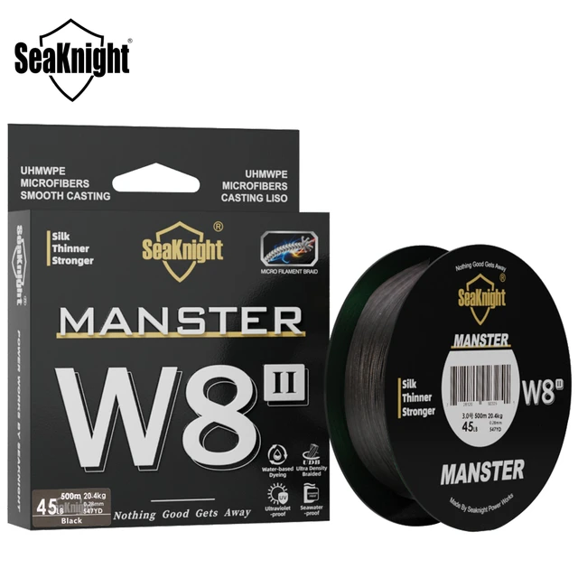 SeaKnight NEW MONSTER/MANSTER W8 II Braided Fishing Line 500M 8 Strands  Wire 15LB-100LB PE Multifilament Sea Strong Fishing Line - AliExpress