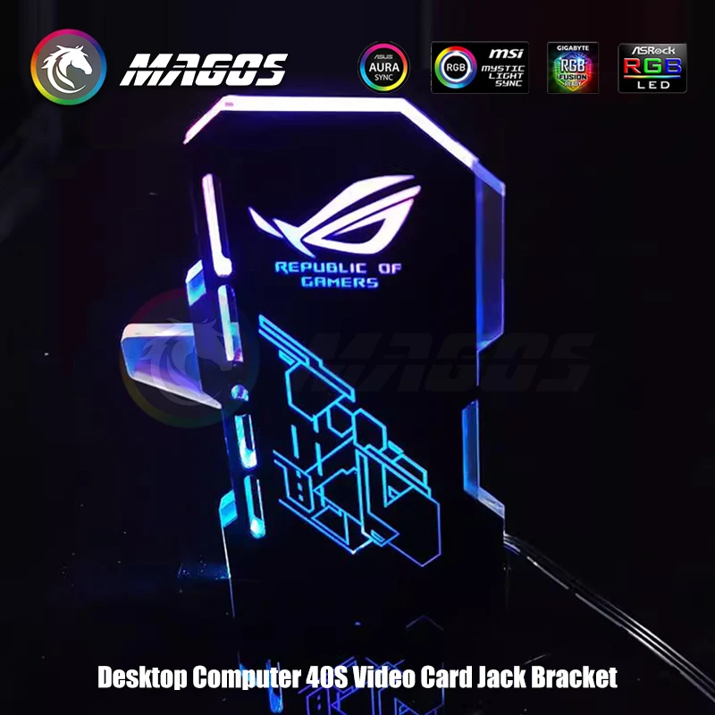 RGB Anime-Themed GPU Holder Jack for 40 Series VGA Bracket