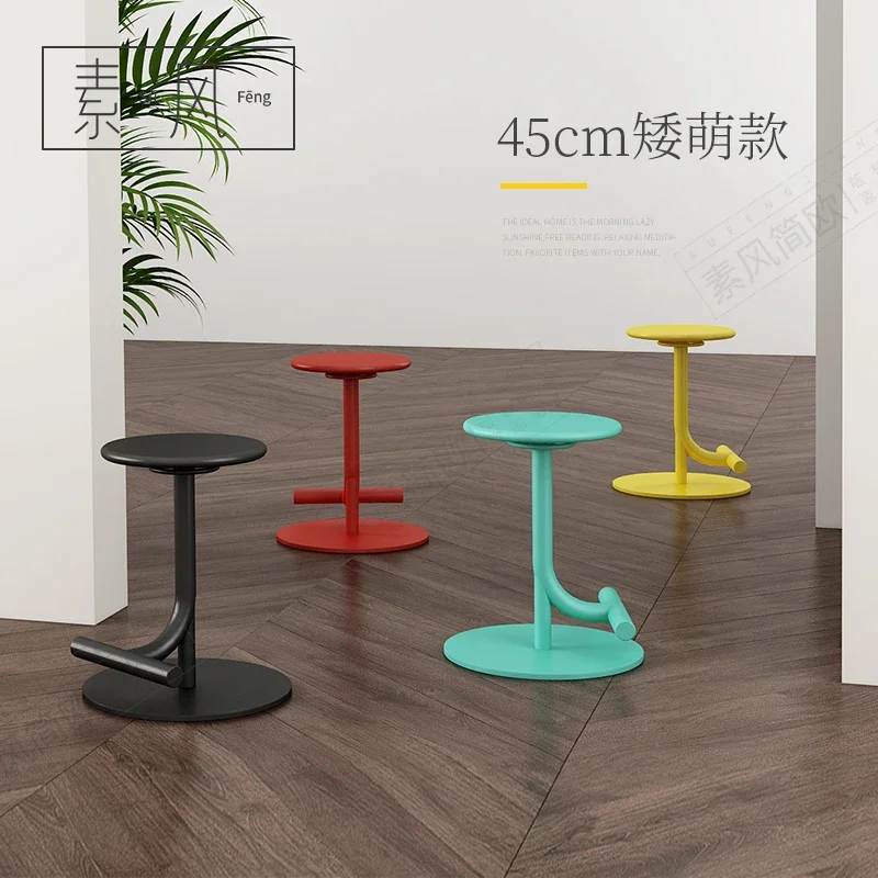Quality Nordic Light Luxury Lifting Bar Chair American Ins Web Celebrity Milk Tea Shop High Chair Home Front Desk Round Stool