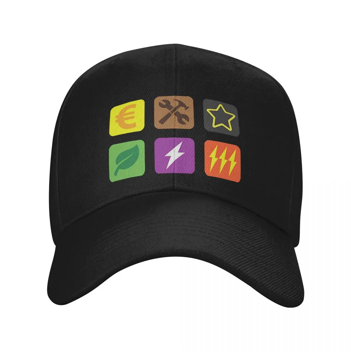 thumbnail image 1 of Gorra de béisbol Terraforming Icons para hombre y mujer, con visera protectora, snapback, C-Catan, 1 of 6