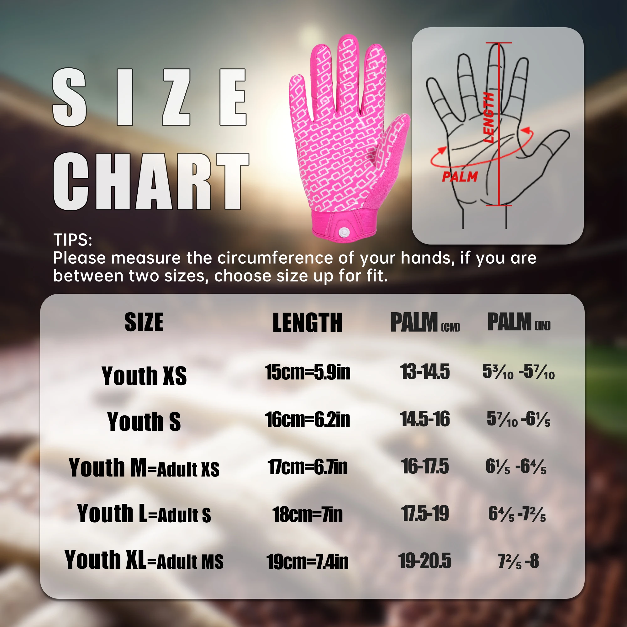 American Football Gloves for Boys Girls