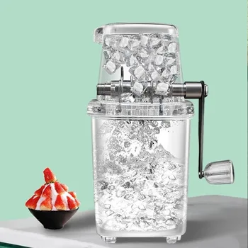 Hand Shaved Ice Machine Ice Blenders Tools Manual Ice Crusher for Home Kitchen Bar Multi-function Kitchen Supplies Portable 1