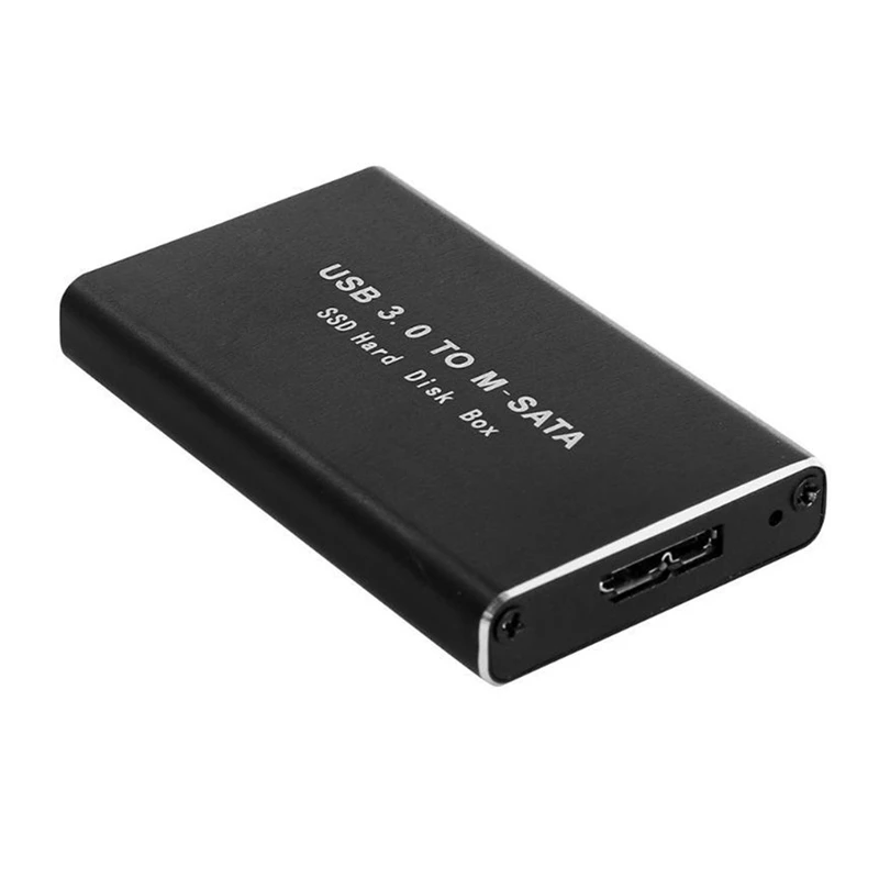 Carcasa SSD MSATA a USB 3,0 adaptador de caja de almacenamiento de disco duro externo para SSD MSATA de 30x50mm 30x30mm