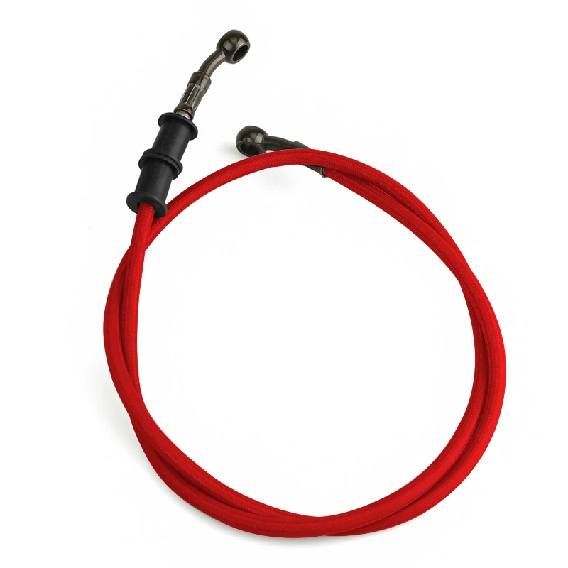 Tuyau De Frein Moto Acier Tressé - 1200mm - Noir - Pour Frein/embrayage - Enduro, Motocross