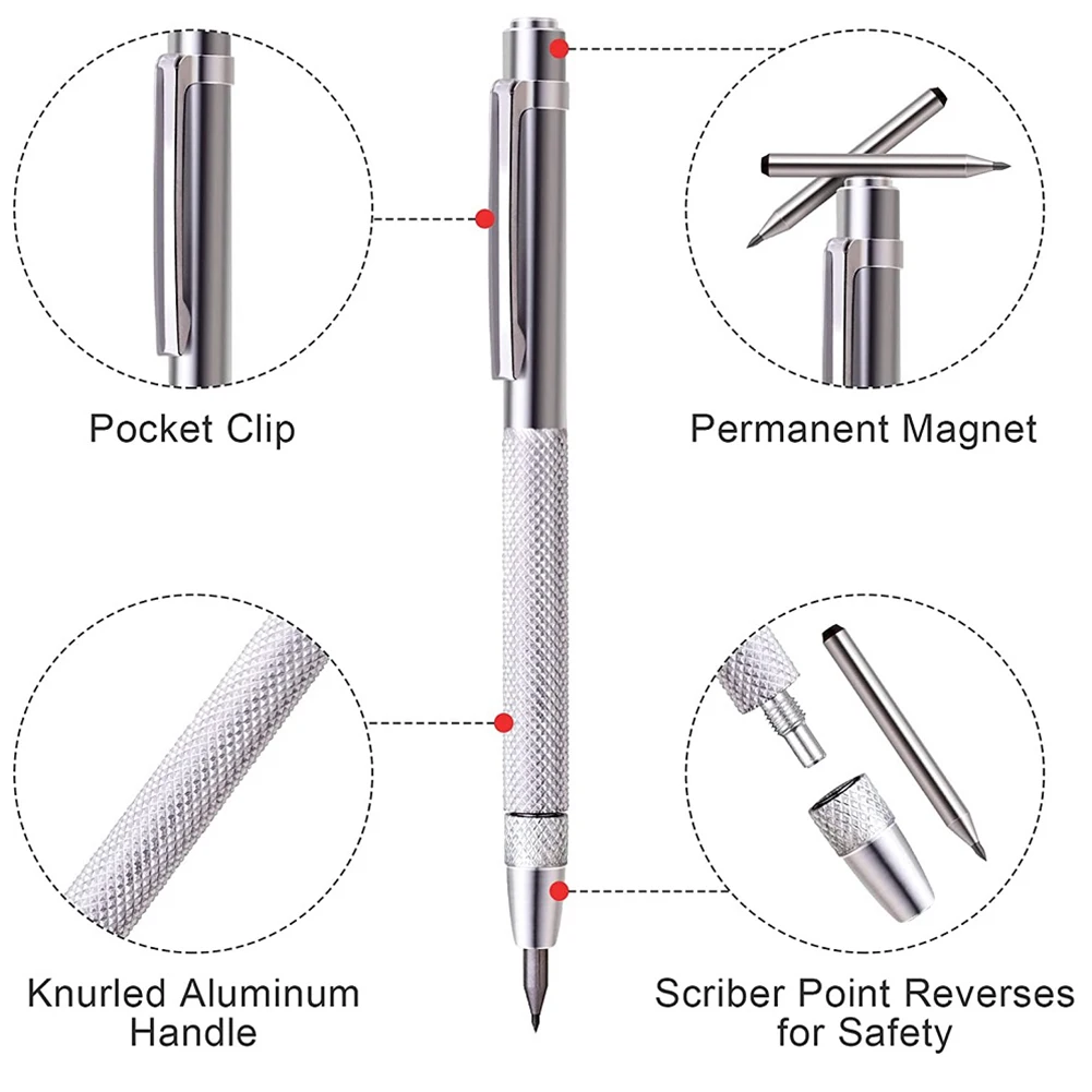

Durable Scriber Pen Hand Tools Replacement Stainless Steel Tungsten Carbide Aluminium For Engraving Metal Sheet