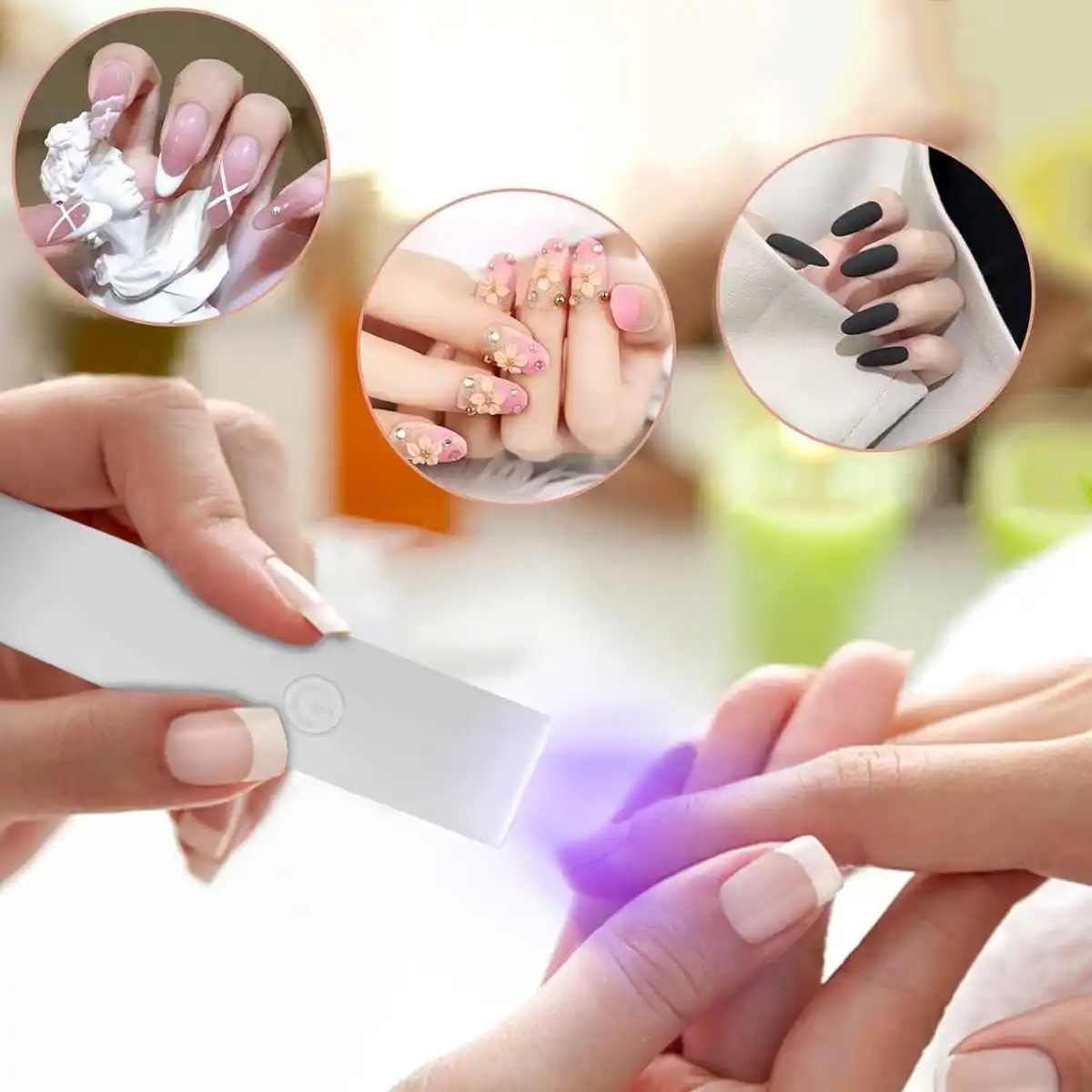 휴대용 미니 빠른 건조 USB 네일 드라이어 기계 가정용 광선 요법 도구 UV LED 네일 램프 젤 폴리쉬 네일 아트 도구 가정 여행용