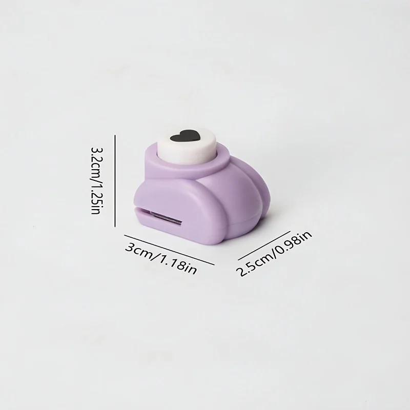 1개 하트 모양 종이 펀치 - DIY 스크랩북킹, 카드 제작, 저널링 및 공예용 스테인리스 펀치 | 수공예품