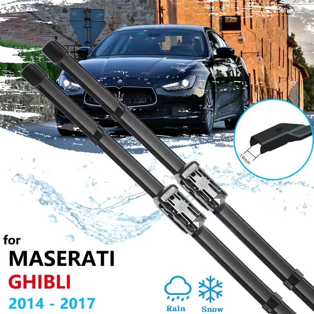 Car Wiper Blades for Maserati Ghibli 2014 2015 2016 2017 Front Window