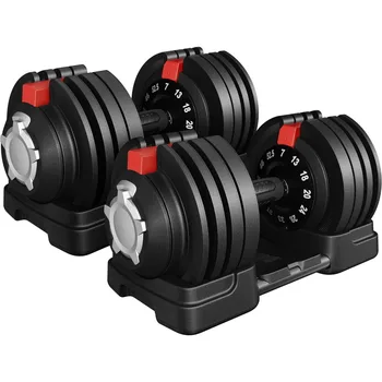 Adjustable Dumbbell Set with Quick Change 1