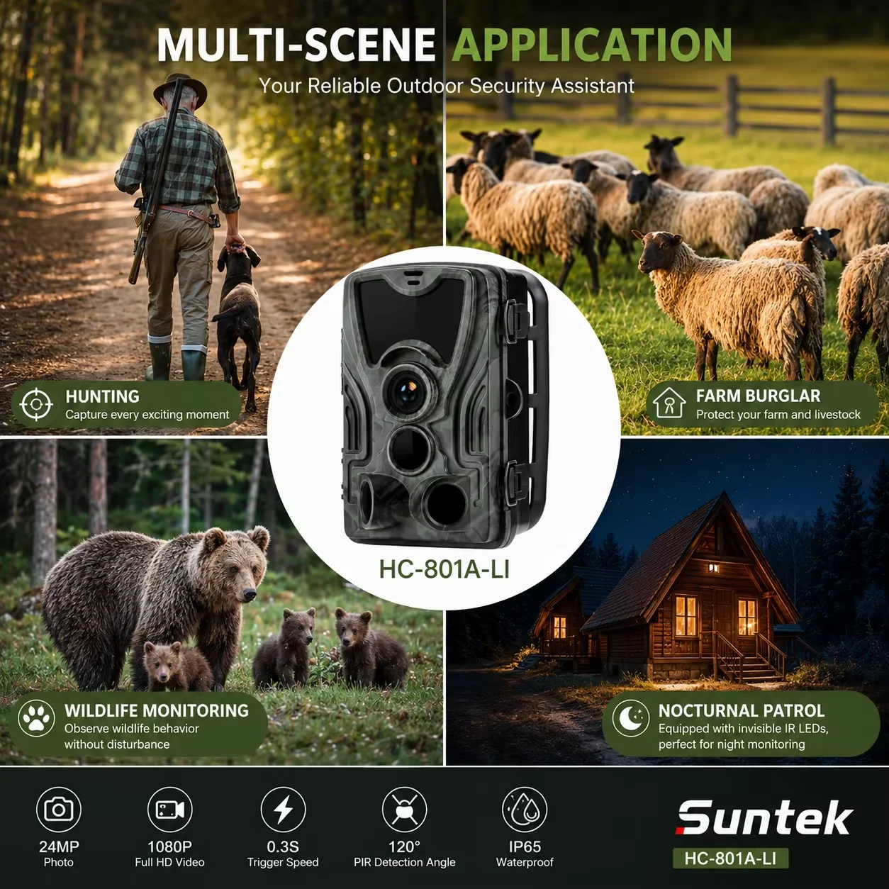  slider image of Trail Hunting Camera With