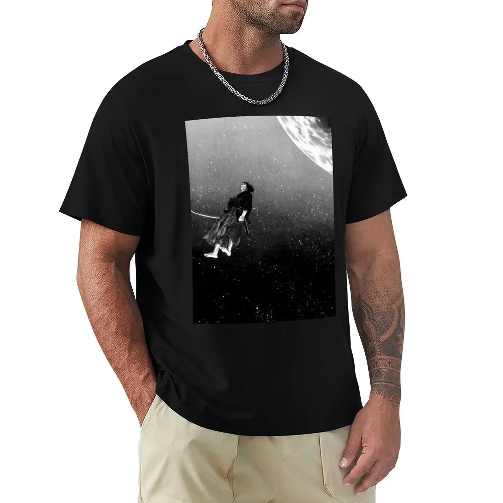 

Samurai in Space T-Shirt summer clothes heavyweights Men's clothing