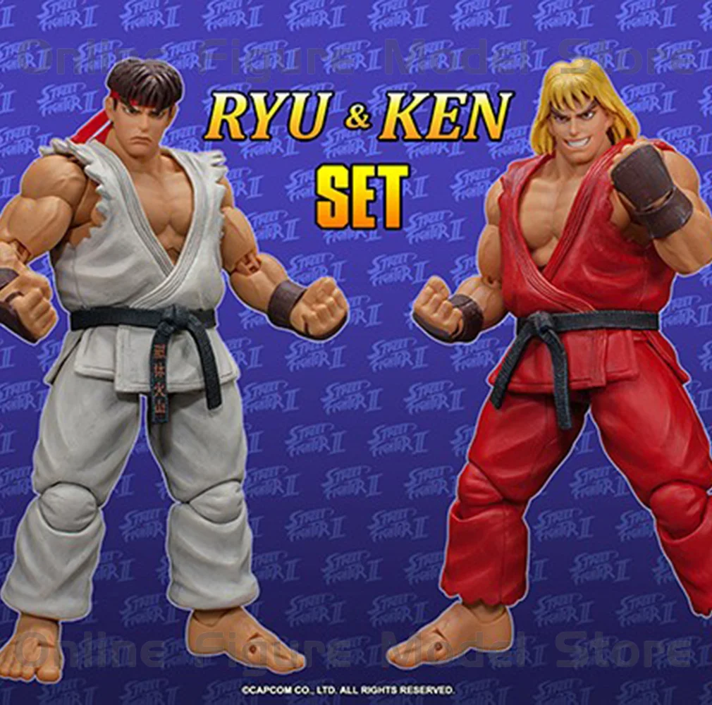 스톰 토이 1/12 소장용 2 인 버전, RYU KEN 세트, 절묘한 특수 효과 액세서리, 풀 세트, 6 인치 액션 피규어 완구