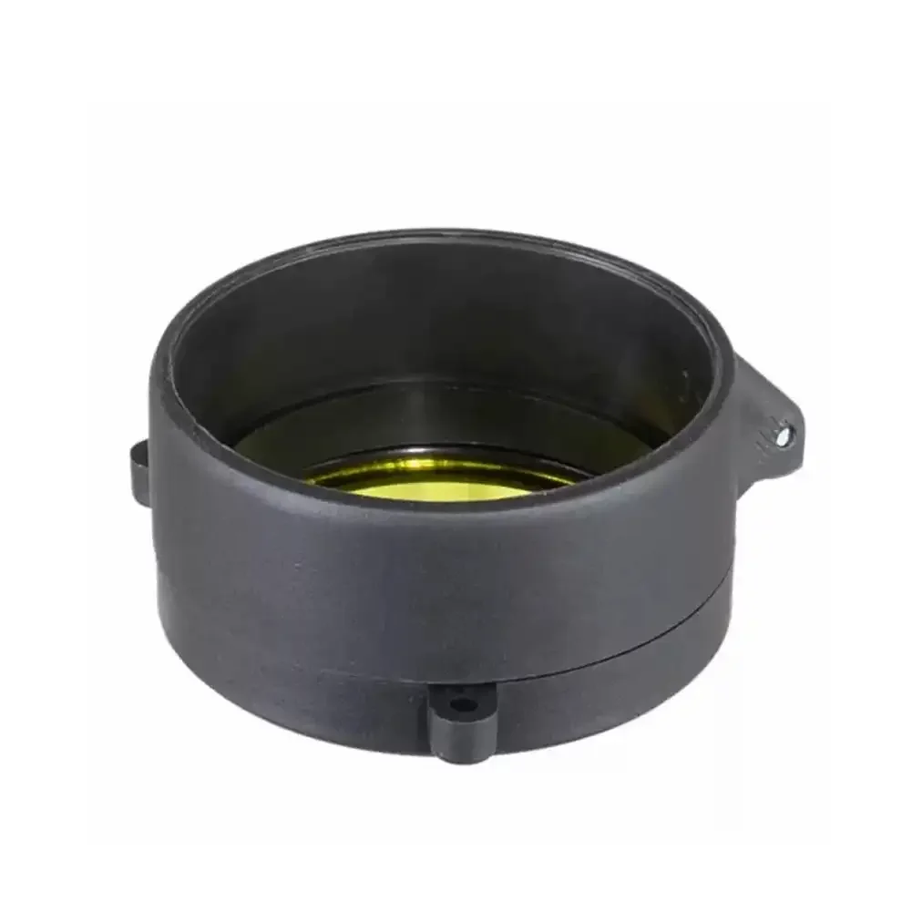 30-69MM Transparent Rifle Scope Lens Cover Flip Up Quick Spring Protection Cap Yellow Objective Lense Lid for Gun Calibe