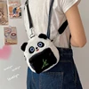 Personalized Cute Cartoon Plush Giant Panda Crossbody Bag Customized Embroidered Name One Shoulder Bag Doll Backpack Girl Gift 3