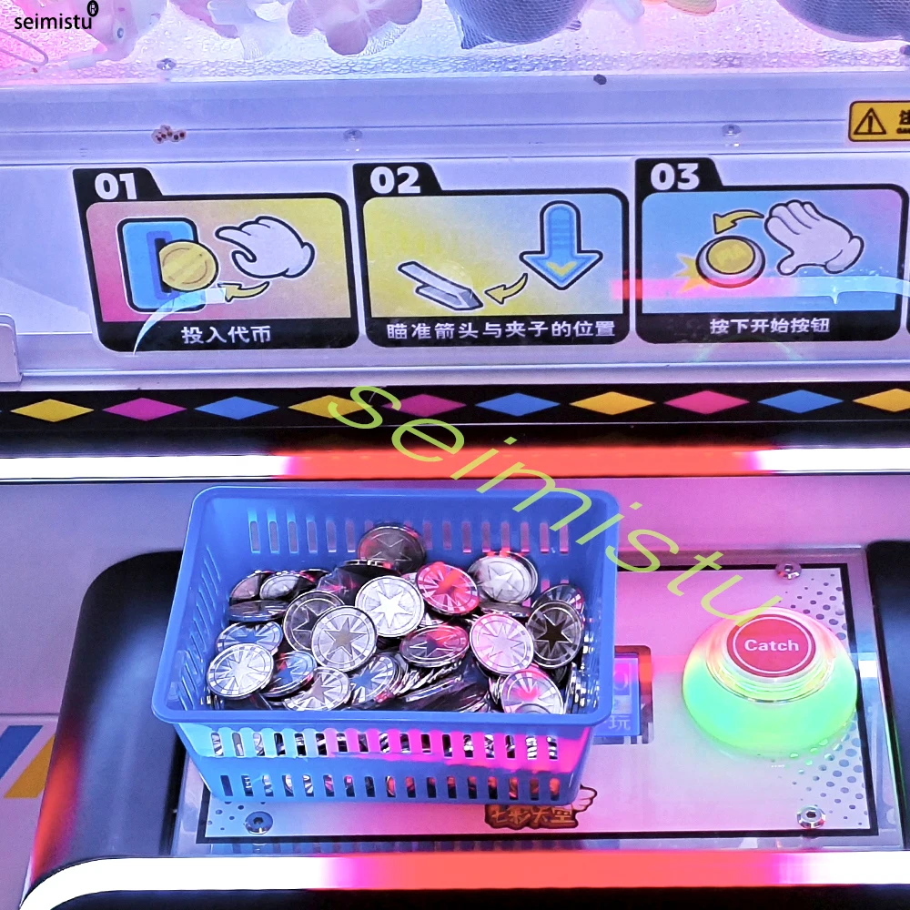 Description Picture 3 of item100pcs Coin Token Stainless Steel Game Tokens Classic Crown For Coin Acceptor Arcade Game Crane Claw Vending Car Wash Machine