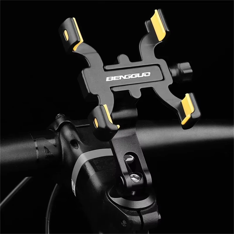 Aluminum 360° Rotating Adjustable Handlebar Phone Holder