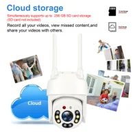 Caméra de sécurité WiFi PTZ 2,4 GHz extérieure avec suivi automatique des personnes, alarme sonore et lumineuse, communication bidirectionnelle, vision nocturne couleur, pour la surveillance à domicile, la cour, le garage, la boutique 7