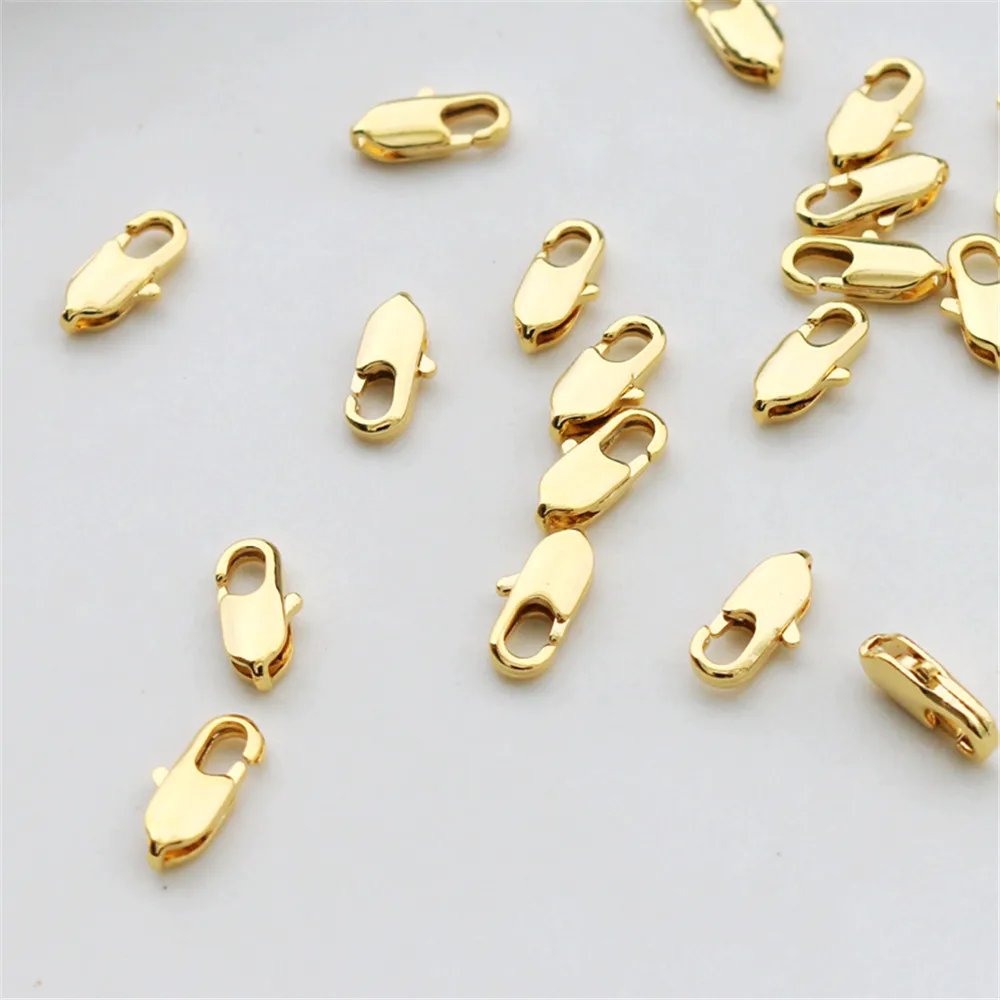 

14K gold plated DIY accessories Fish tail clasp spring clasp lobster clasp connection clasp a bracelet necklace elastic clasp
