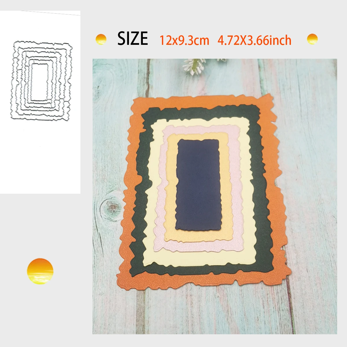 

Corrugated line background bookmark cutting knife die scrapbook handbook making tool embossed carbon steel mold Christmas gift