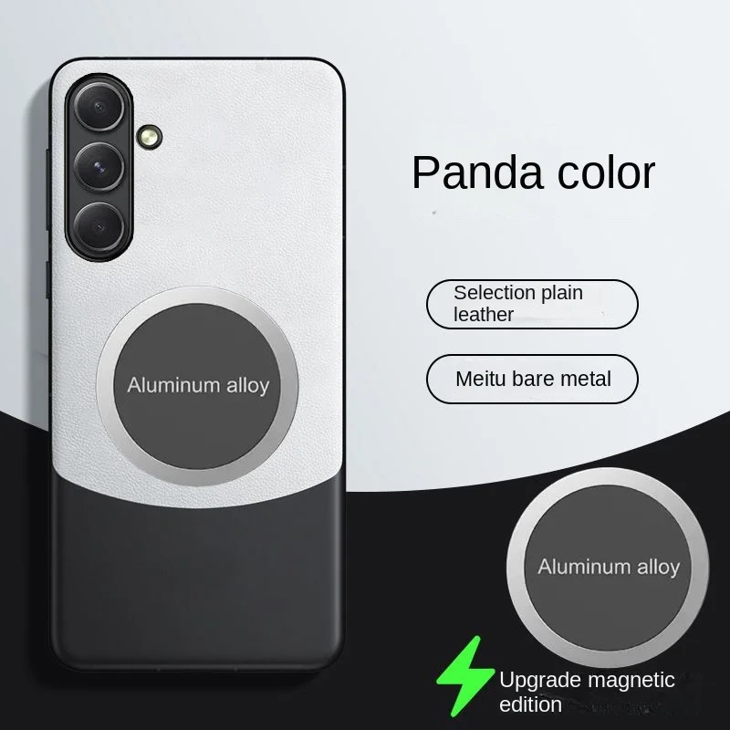 Luxury PU Leather Magnetic Protective Back Cover Case for Samsung Galaxy - Elegant All-in-One Protection