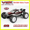 RH1001 RC Truck 1:10 Scale Nitro Gas Power Hobby Car Off Road Truck 4wd High Speed Hobby Remote Control Car 1