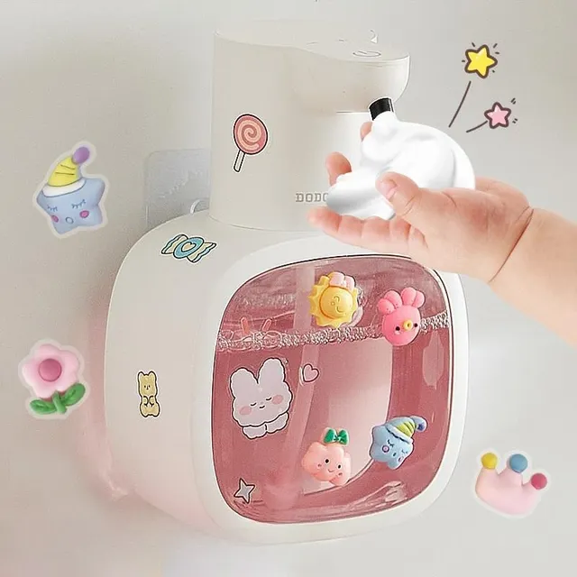 เครื่องจ่ายสบู่อัตโนมัติแบบติดผนัง รุ่นใหม่ แบบโฟม  ขนาด 500 มล. ชาร์จซ้ำได้ พร้อมเซ็นเซอร์อัจฉริยะสำหรับห้องน้ำ 1